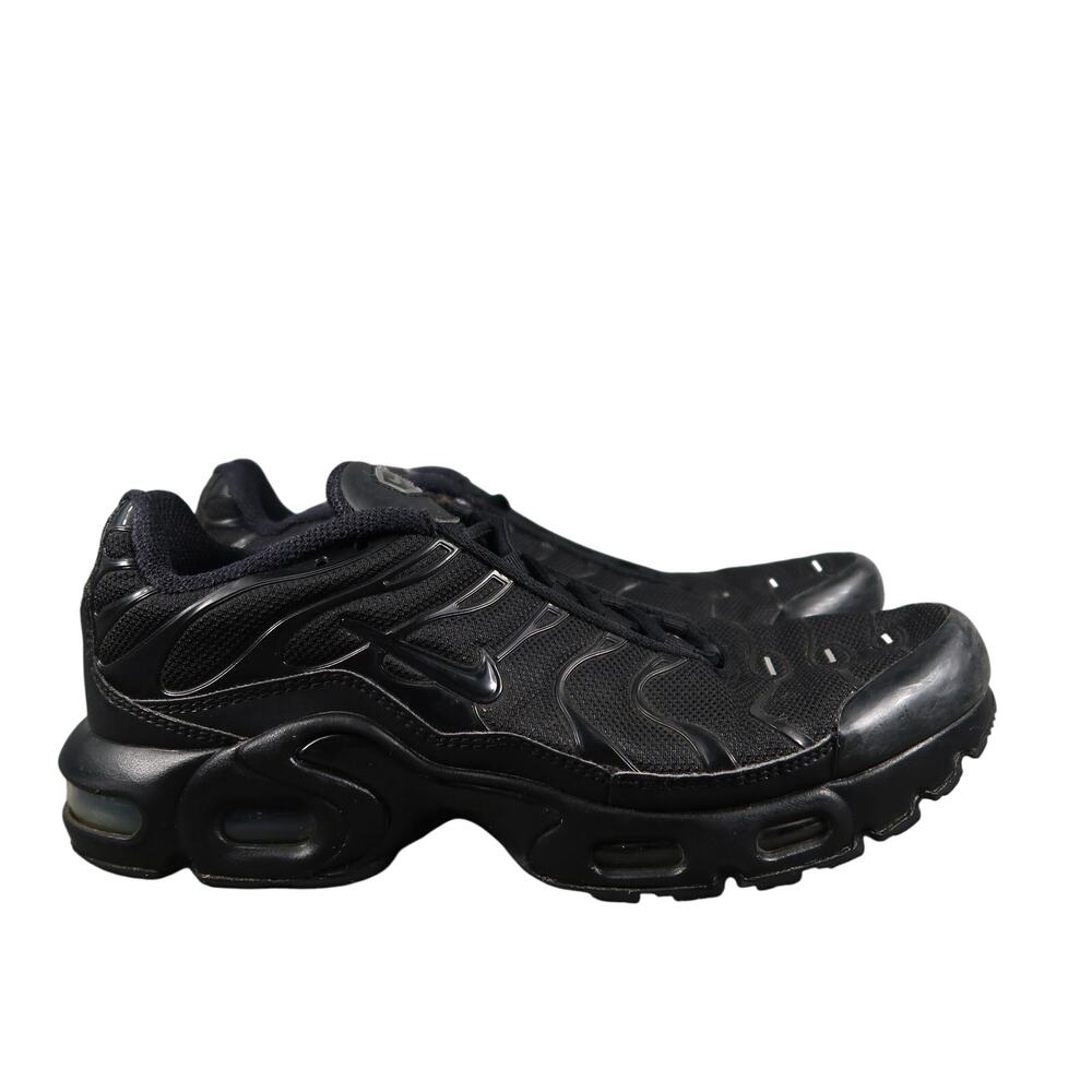 Nike Shoes Big Kids 7Y Air Max Plus Sneakers Athletic Trainer Black Breathable